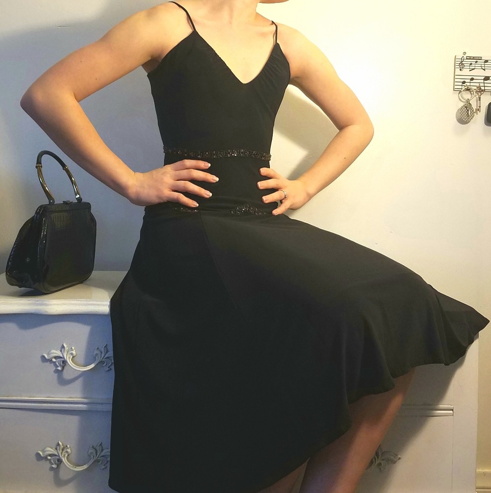 💎Maria Bianca Nero Dancer's Evening Swing Dress
